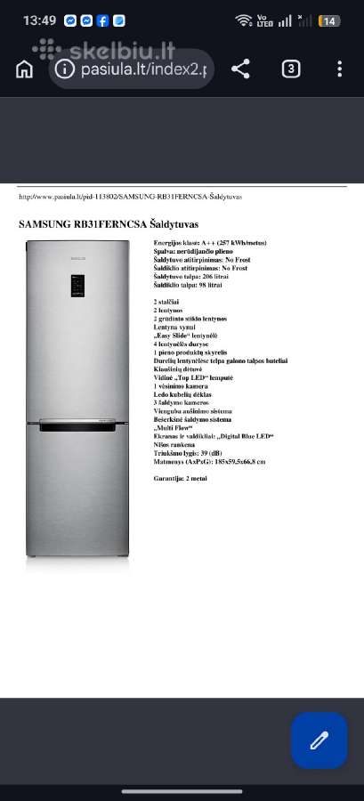 Samsung šaldytuvas - nuotraukos Nr. 4