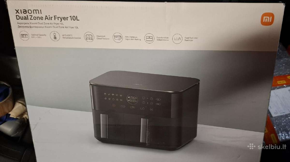 Xiaomi dual zone karšto oro gruzdintuvė, 10l - nuotraukos Nr. 4