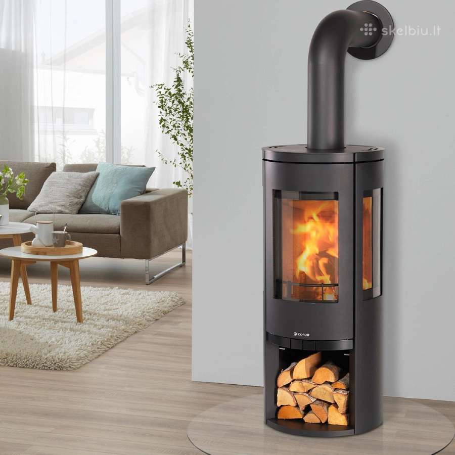 Color G3 6,4 kw židinys krosnelė pečius 124 kv. - nuotraukos Nr. 11