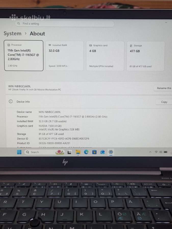 Hp Zbook Firefly 14 - nuotraukos Nr. 9