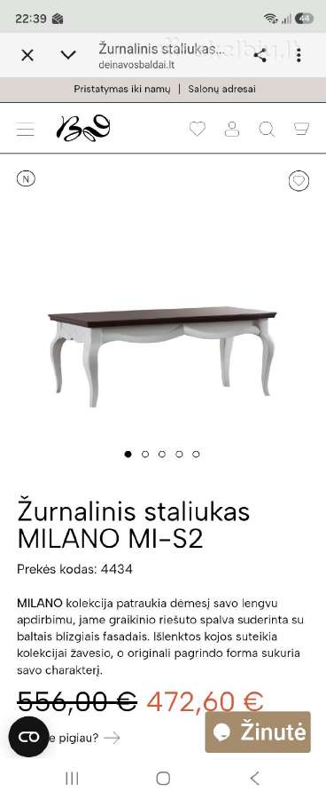 Kavos staliukas - nuotraukos Nr. 7