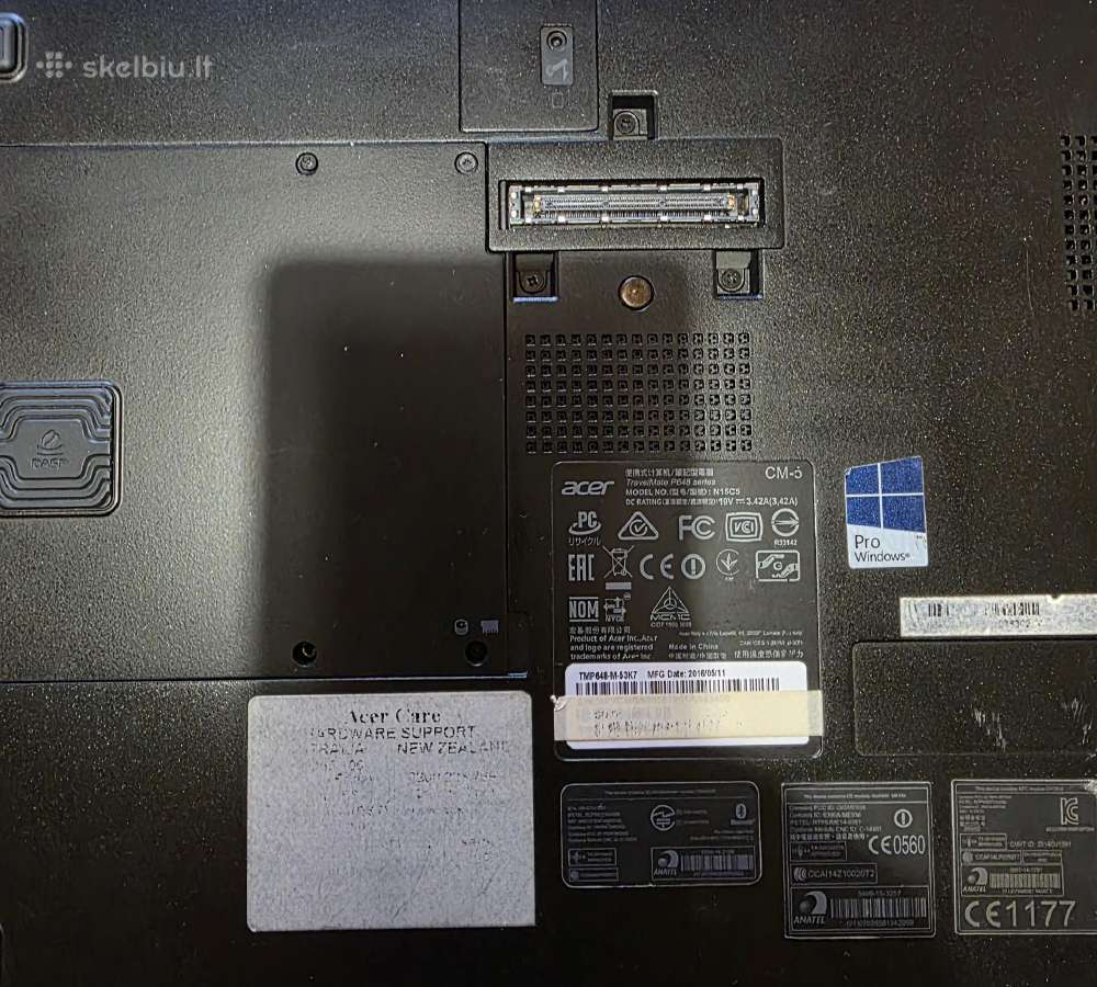Nešiojamas kompiuteris/ laptopas Acer Travelmate P - nuotraukos Nr. 8