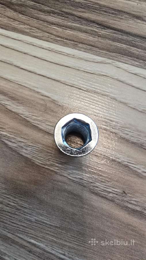 Baldinės įsukamos įvorės M10x25 mm medienai - nuotraukos Nr. 3