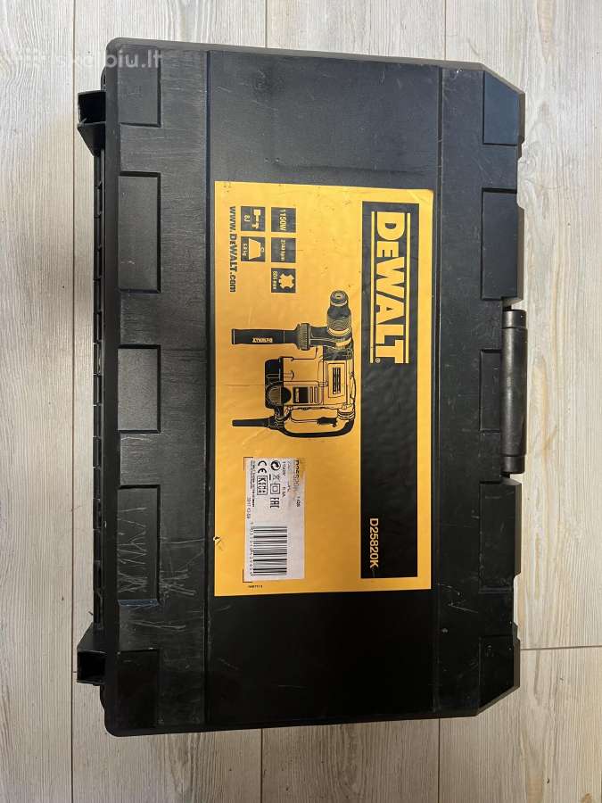 Dewalt D25820-qs Sds-max atskėlimo plaktukas - nuotraukos Nr. 4