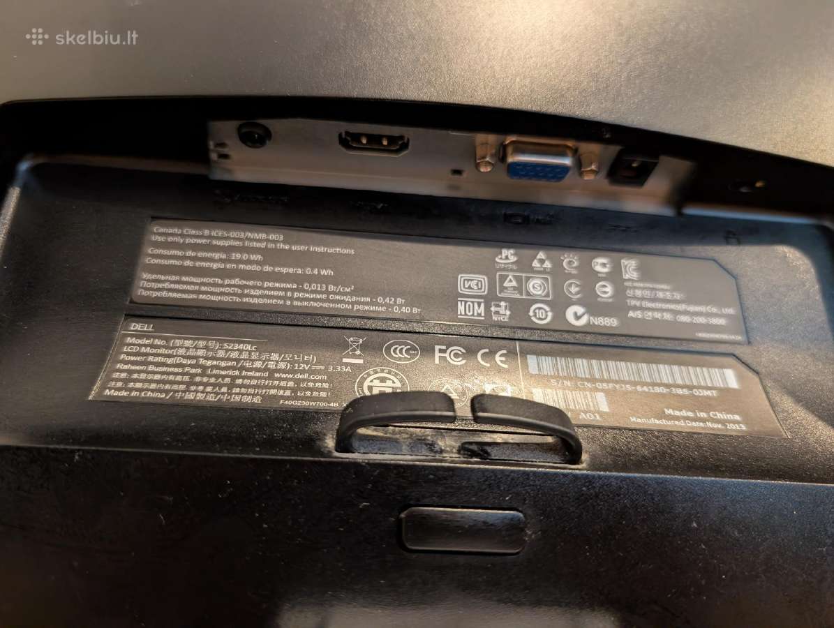 Dell S2340l Monitorius - nuotraukos Nr. 6