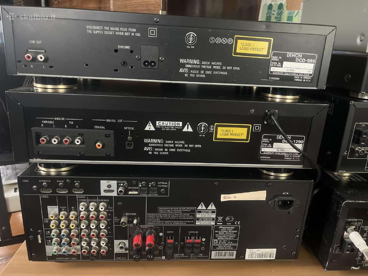 Pioneer Vsx-421, Denon Dcd-595, Denon-dcd-1290 - nuotraukos Nr. 2