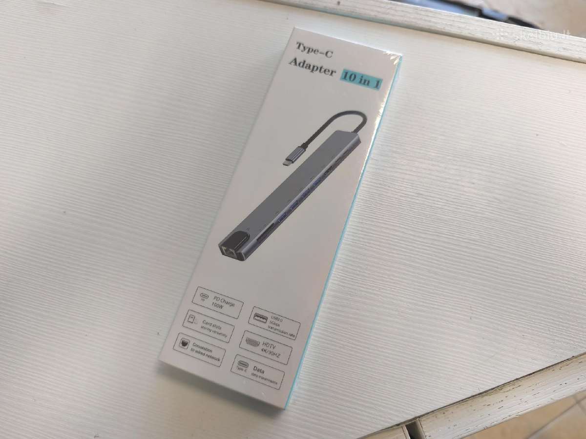 Multi Hub MacBook Air ir MacBook Pro Hdmi 10in1 - nuotraukos Nr. 9