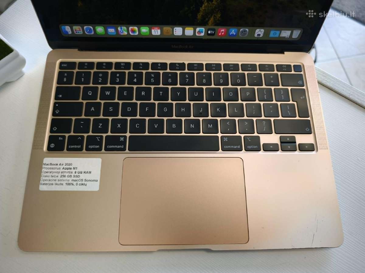 MacBook Air M1 100% baterija - nuotraukos Nr. 5
