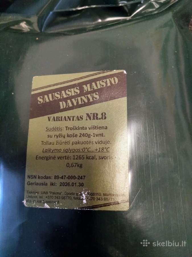 Sauso maisto daviniai Smd - nuotraukos Nr. 3