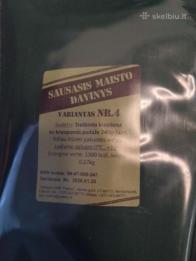 Sauso maisto daviniai Smd - nuotraukos Nr. 4