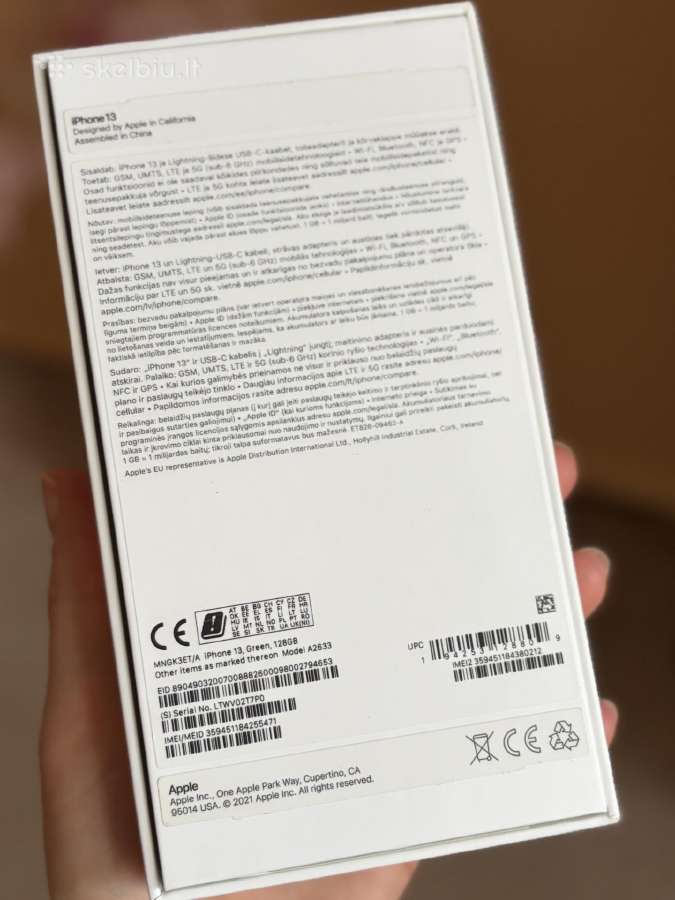 Parduodamas iPhone 13 128gb Green - nuotraukos Nr. 5