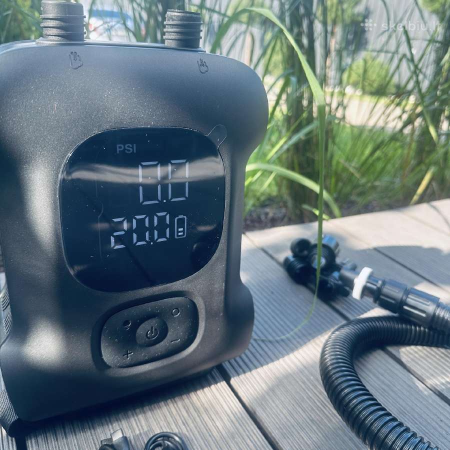 Sup Nešiojama Oro pompa iki 20psi ir Powerbank - nuotraukos Nr. 5