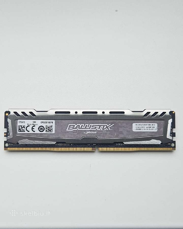 Micron Ballistix 8gb Ddr4 2666mhz, cl16 - nuotraukos Nr. 2