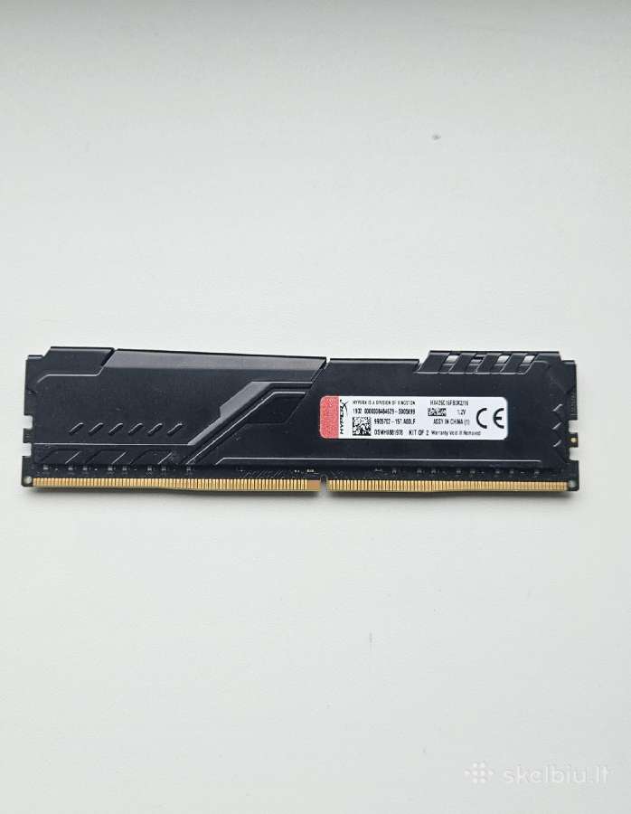 Hyper X Fury Ddr4 2666mhz cl16, 8gb - nuotraukos Nr. 2