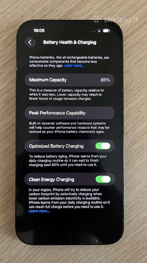 Apple iPhone 14 Pro Max 256gb Space Black – 85% - nuotraukos Nr. 7