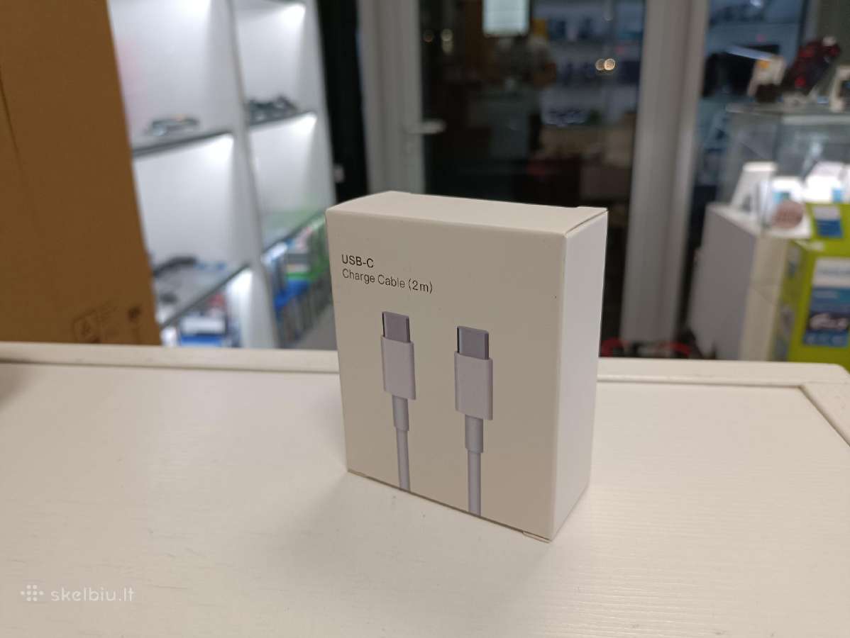 Naujas Type-c to Type-c Usb C laidas 2m. - nuotraukos Nr. 2