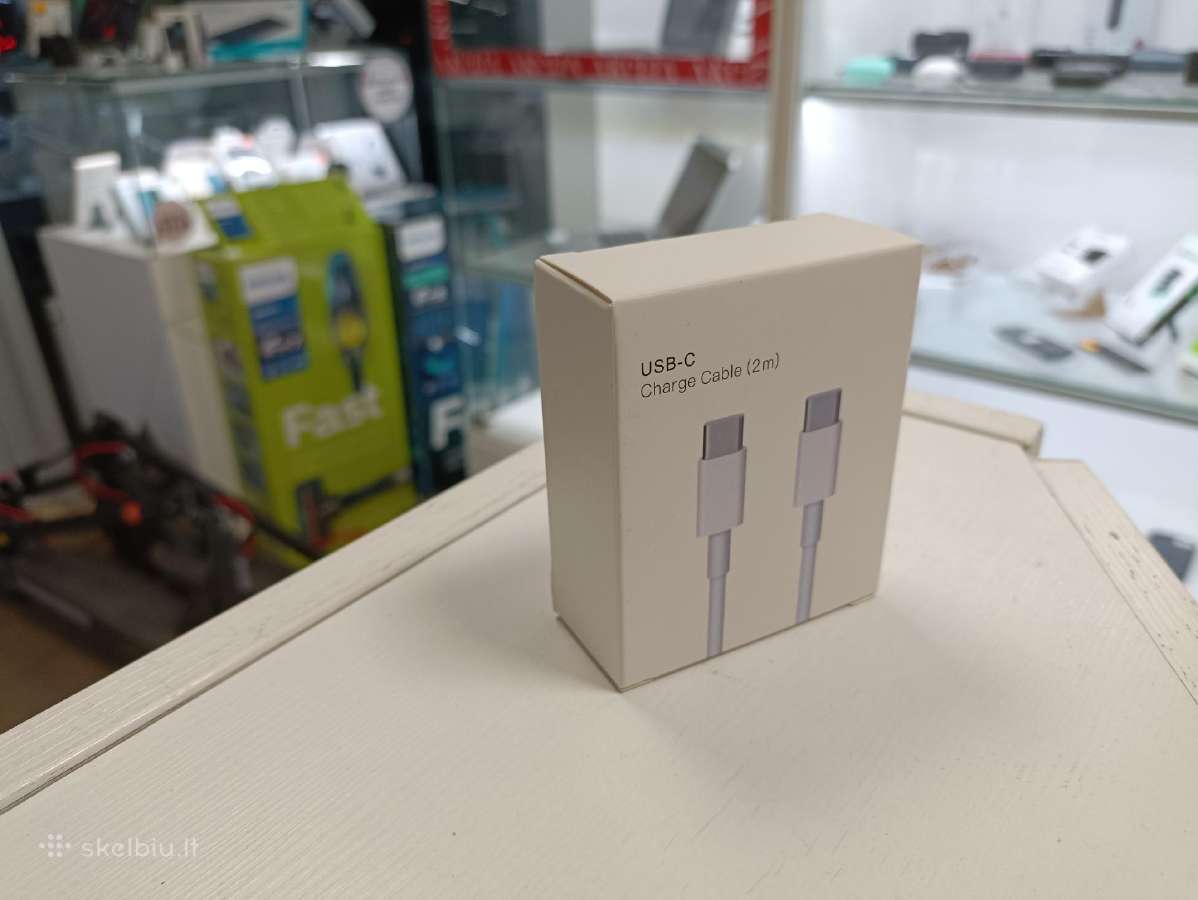 Naujas Type-c to Type-c Usb C laidas 2m. - nuotraukos Nr. 3