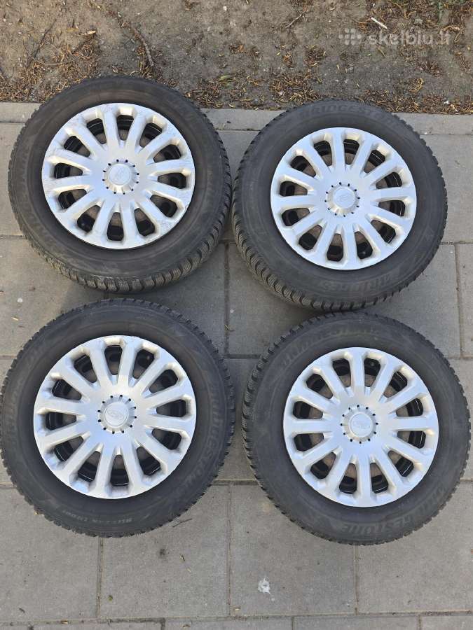 Plieniniai R15 ratlankiai ratų gaubtai padangos - nuotraukos Nr. 3