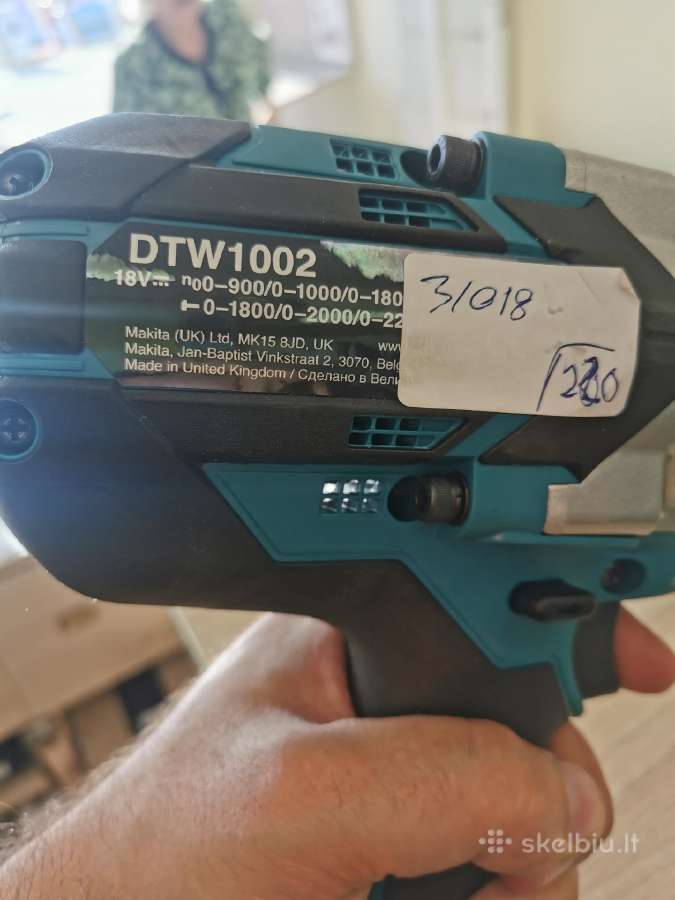 Naujas makita smuginis veržliasukis Dtw1002 - nuotraukos Nr. 2