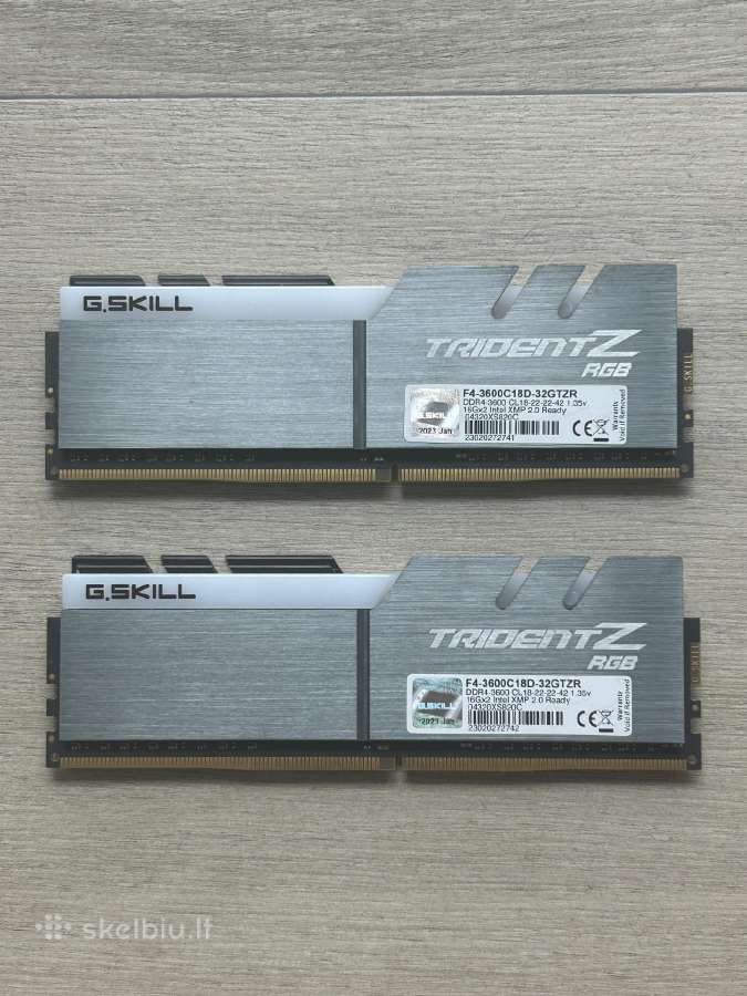 G.skill Trident Z Rgb Series Ddr4 32gb (2x16gb) - nuotraukos Nr. 2