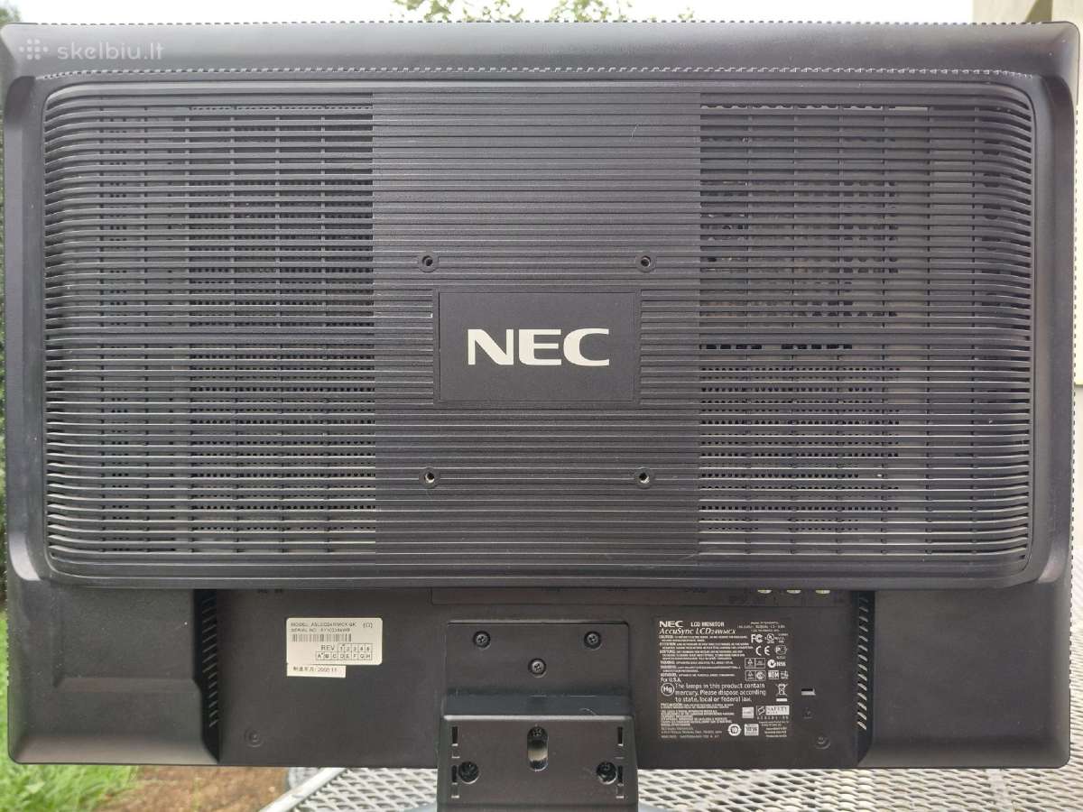Parduodu monitorių Nec Accusync Lcd24wmcx - nuotraukos Nr. 3