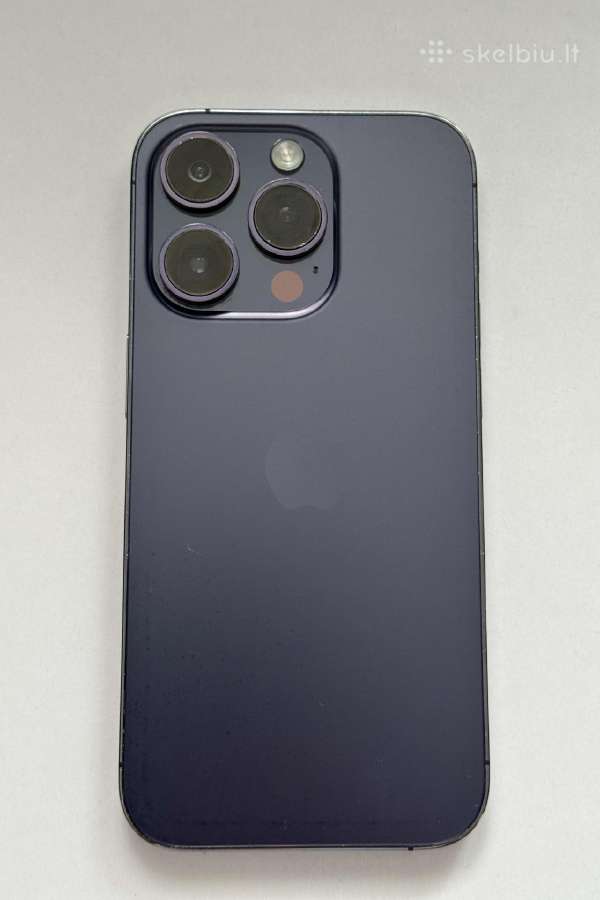 iPhone 14 Pro 128gb Deep Purple 100% baterija - nuotraukos Nr. 2