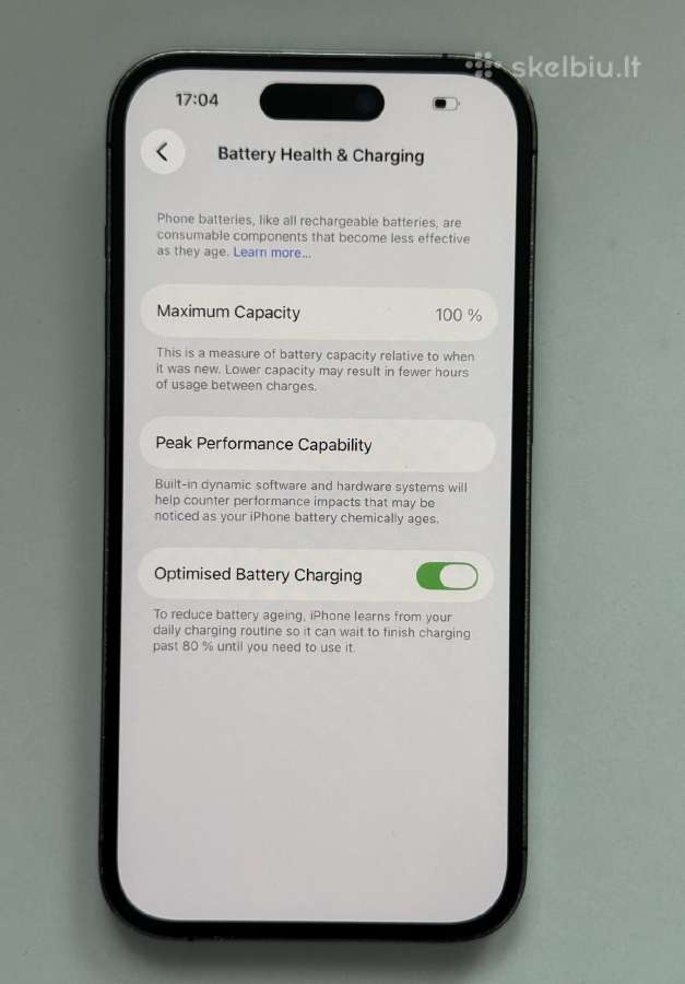 iPhone 14 Pro 128gb Deep Purple 100% baterija - nuotraukos Nr. 3