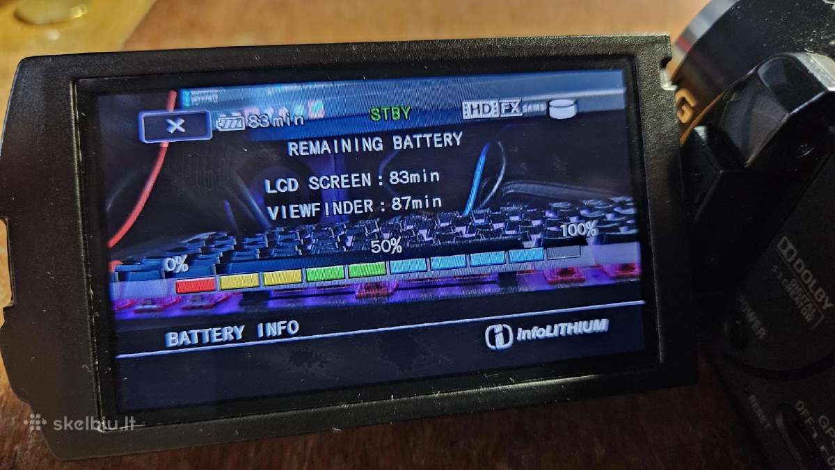 Sony Hdr-xr550v 240gb kamera - nuotraukos Nr. 7