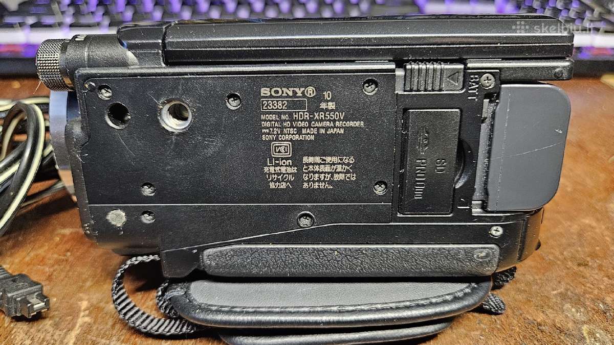 Sony Hdr-xr550v 240gb kamera - nuotraukos Nr. 4
