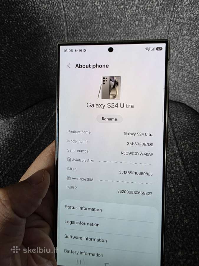 Samsung galaxy s24 ultra 256gb - nuotraukos Nr. 10