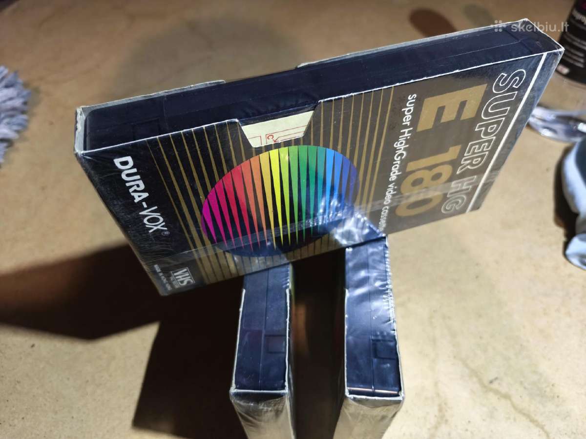 Naujos Vhs vaizdo kasetės Dura-vox Super Hg E-180 - nuotraukos Nr. 2