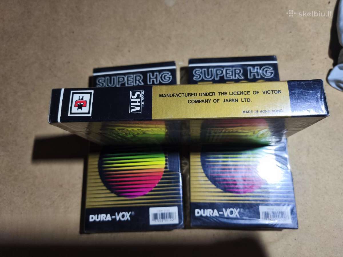 Naujos Vhs vaizdo kasetės Dura-vox Super Hg E-180 - nuotraukos Nr. 3