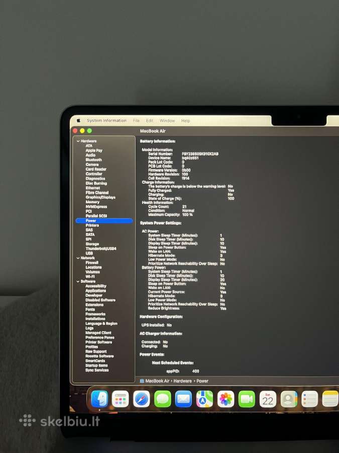 MacBook Air 13.6 M2 1tb/16gb - nuotraukos Nr. 15
