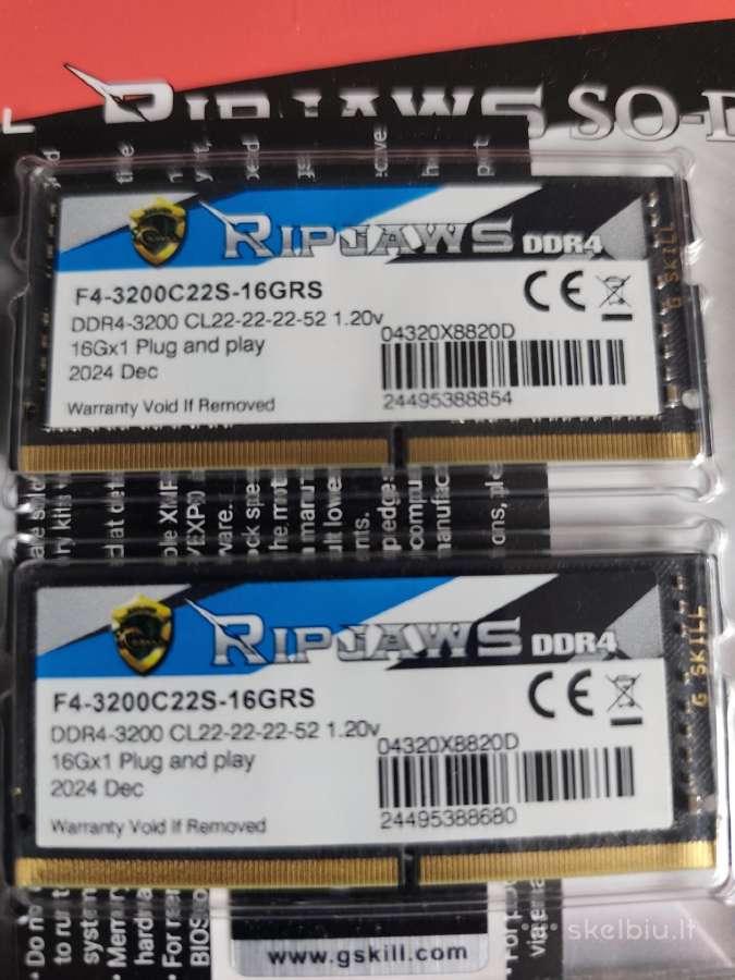 Operatyvinė atmintis, Ddr4 - Ddr5 Sodimm 16-32gb - nuotraukos Nr. 4