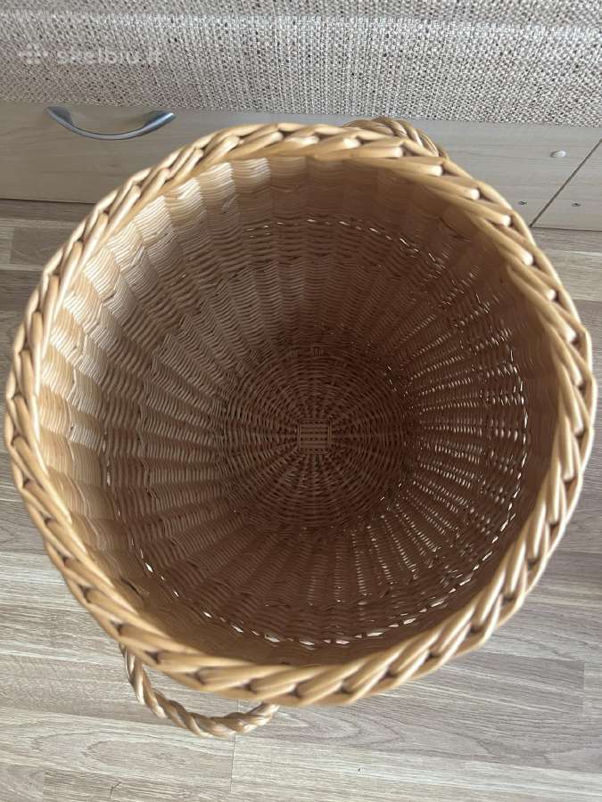 Didelis pintas skalbinių krepšys su dangčiu - nuotraukos Nr. 2