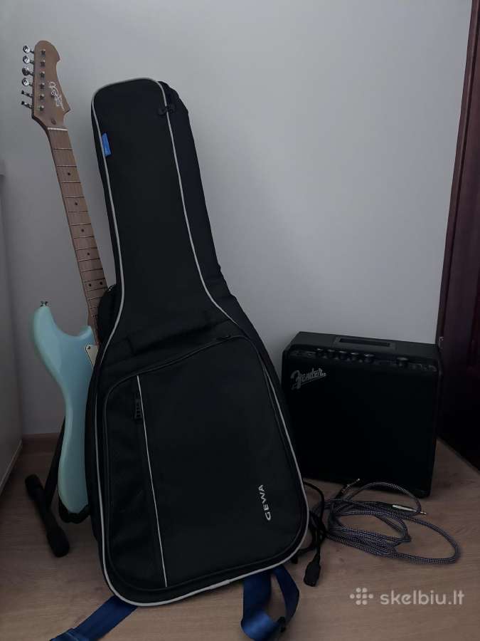 Parduodamas pilnas elektrinės gitaros komplekta - nuotraukos Nr. 4