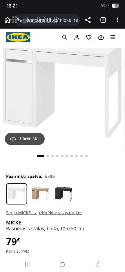Ikea rašomasis stalas Micke - nuotraukos Nr. 4