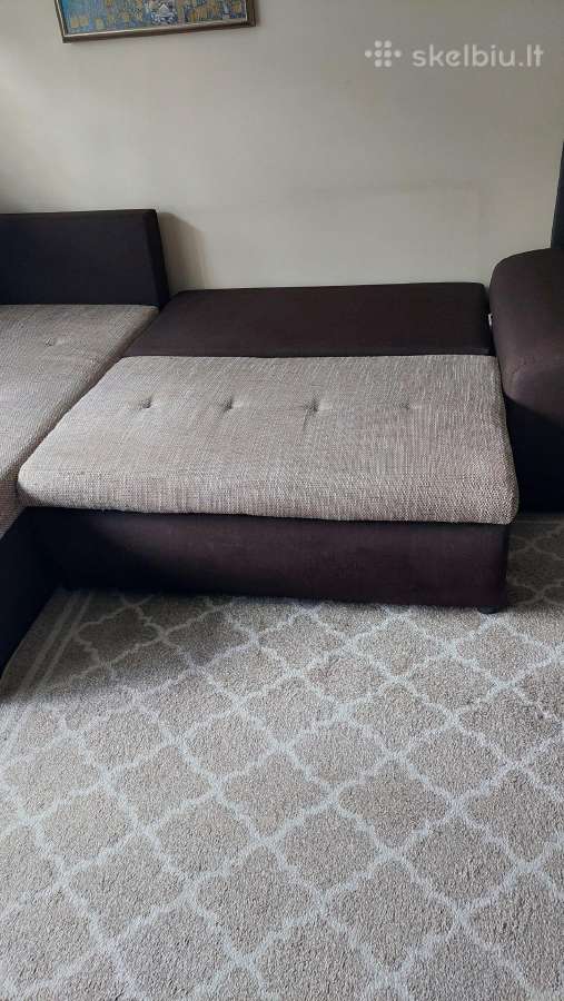 Minkšta kampinė sofa /lova - nuotraukos Nr. 4