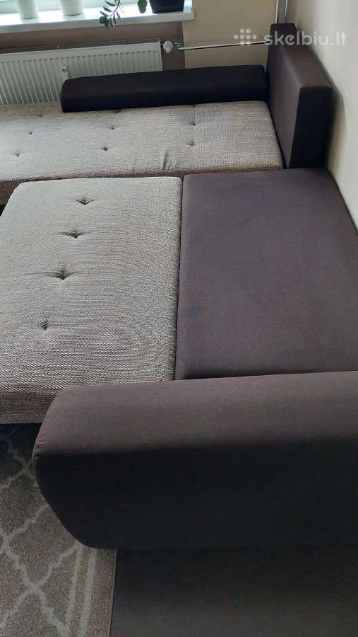 Minkšta kampinė sofa /lova - nuotraukos Nr. 5