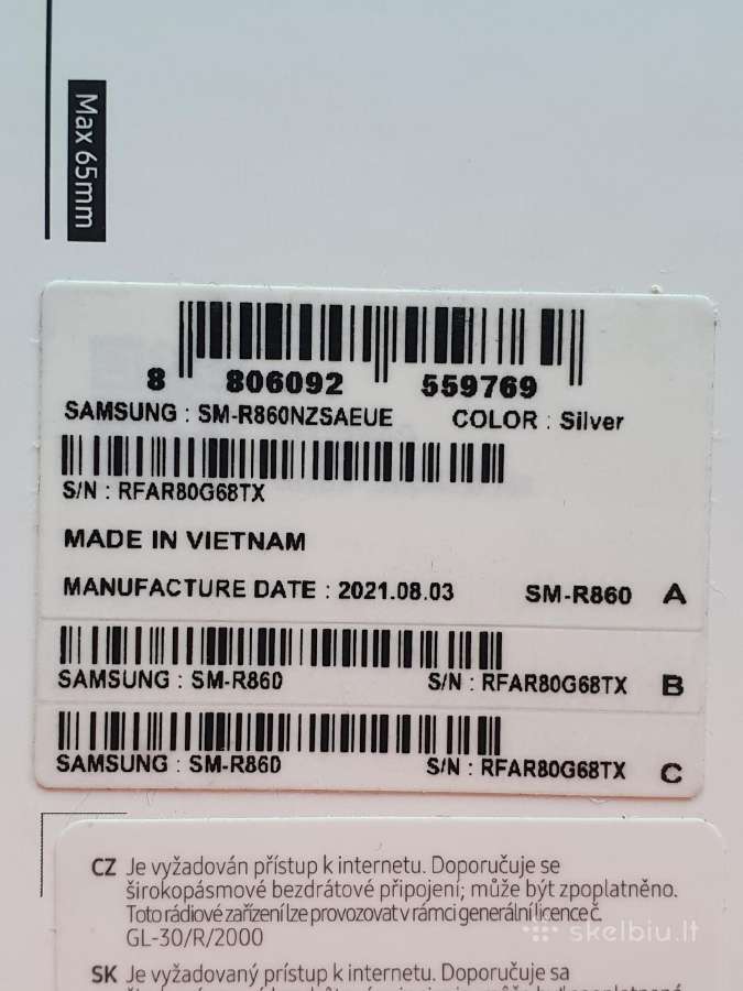 Neveikiantis Samsung Galaxy Watch 4 R860 - nuotraukos Nr. 5