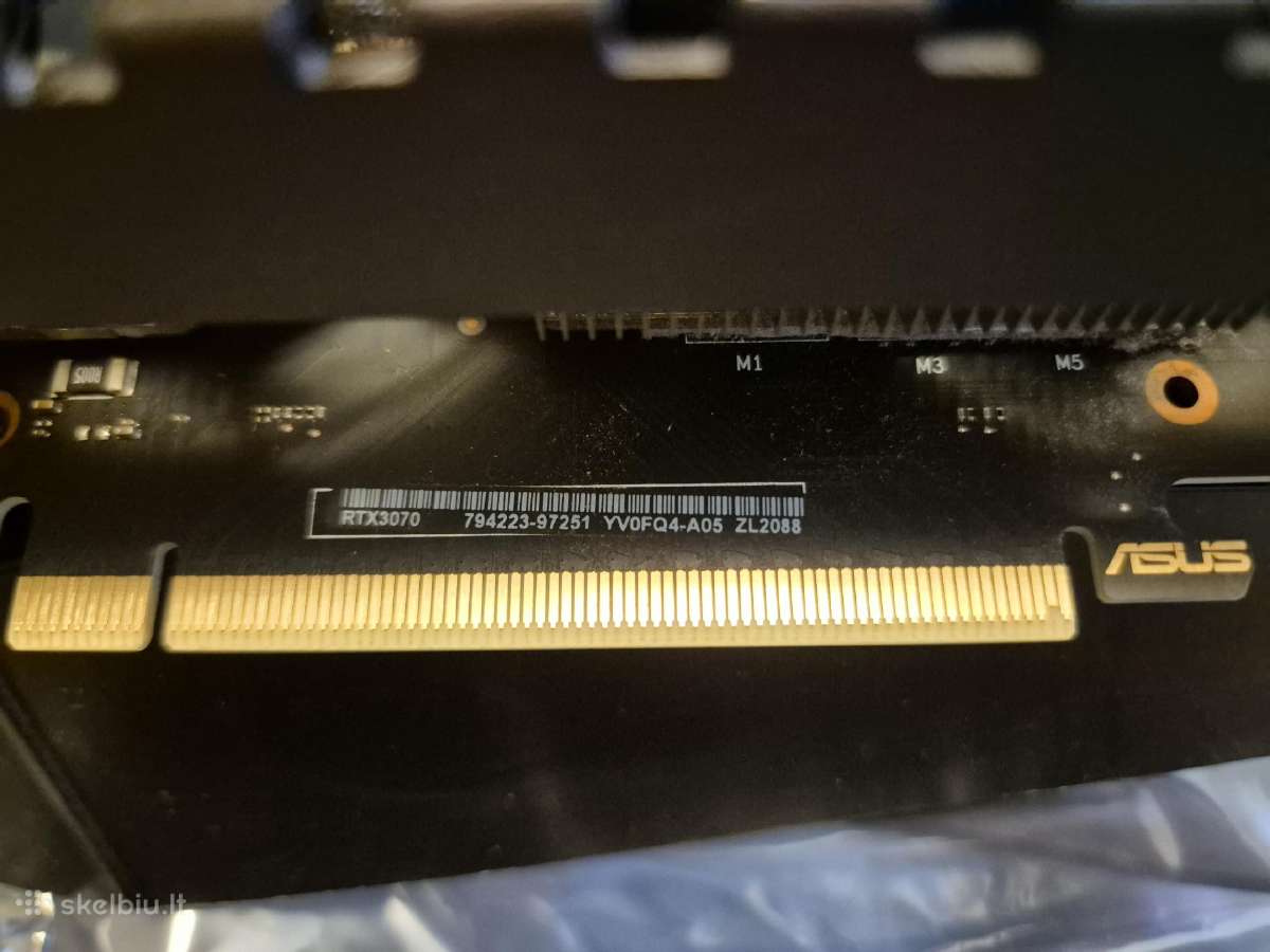 Parduodu Asus Tuf Gaming Geforce Rtx 3070 8gb - nuotraukos Nr. 5