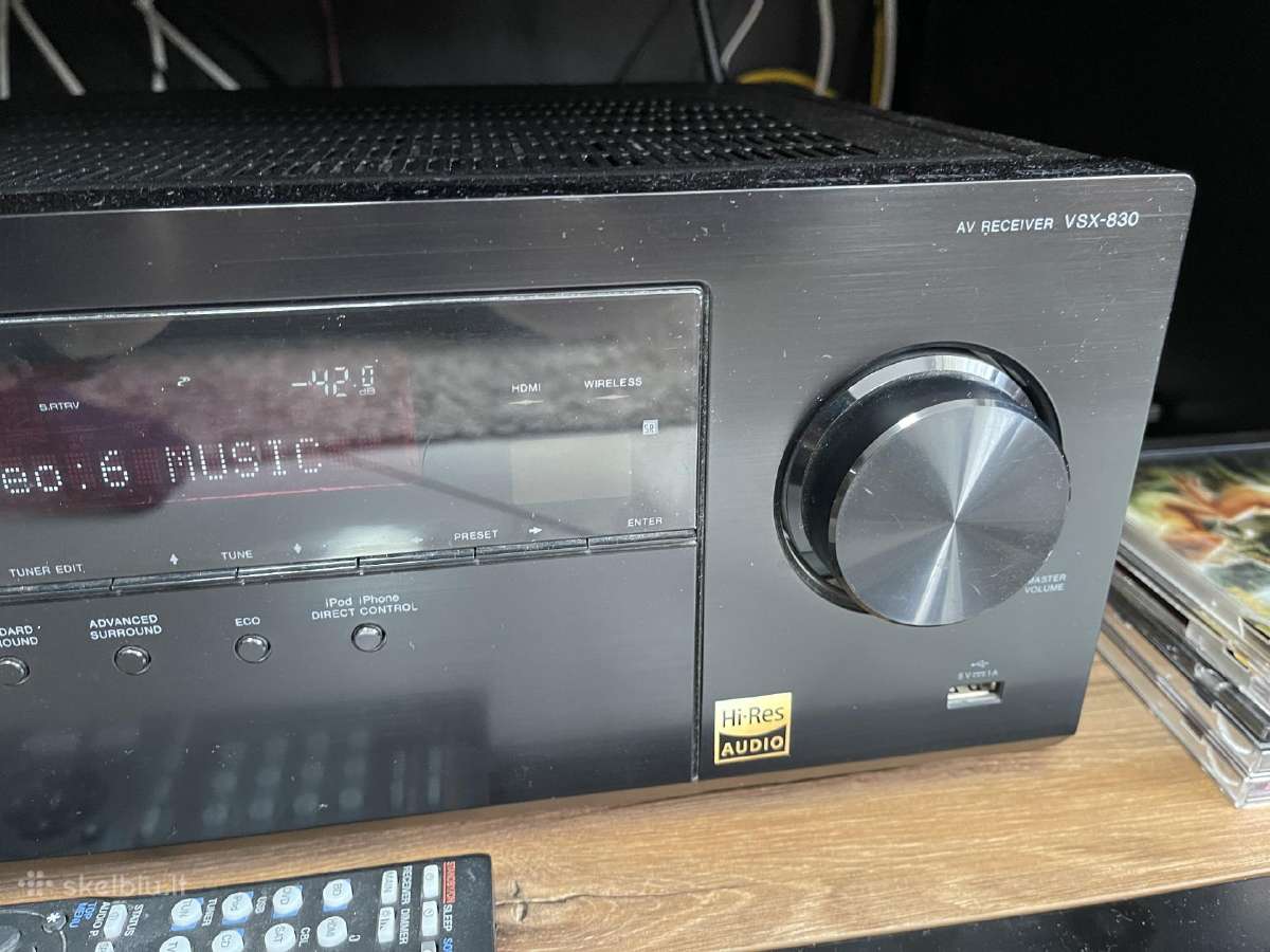 Pioneer Vsx 830 stiprintuvas resyveris. Airplay - nuotraukos Nr. 4