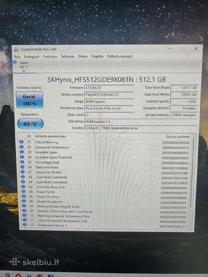 512gb Nvme SSD - nuotraukos Nr. 3