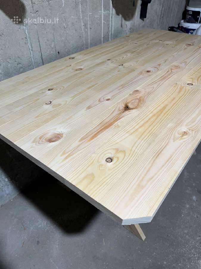 Medinis stalas 150x80x73cm - nuotraukos Nr. 3