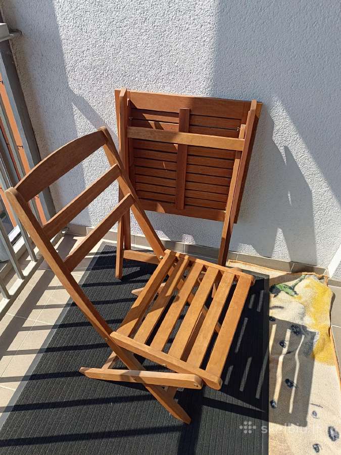 Staliukas sulankstomas + 2 kėdės - nuotraukos Nr. 2