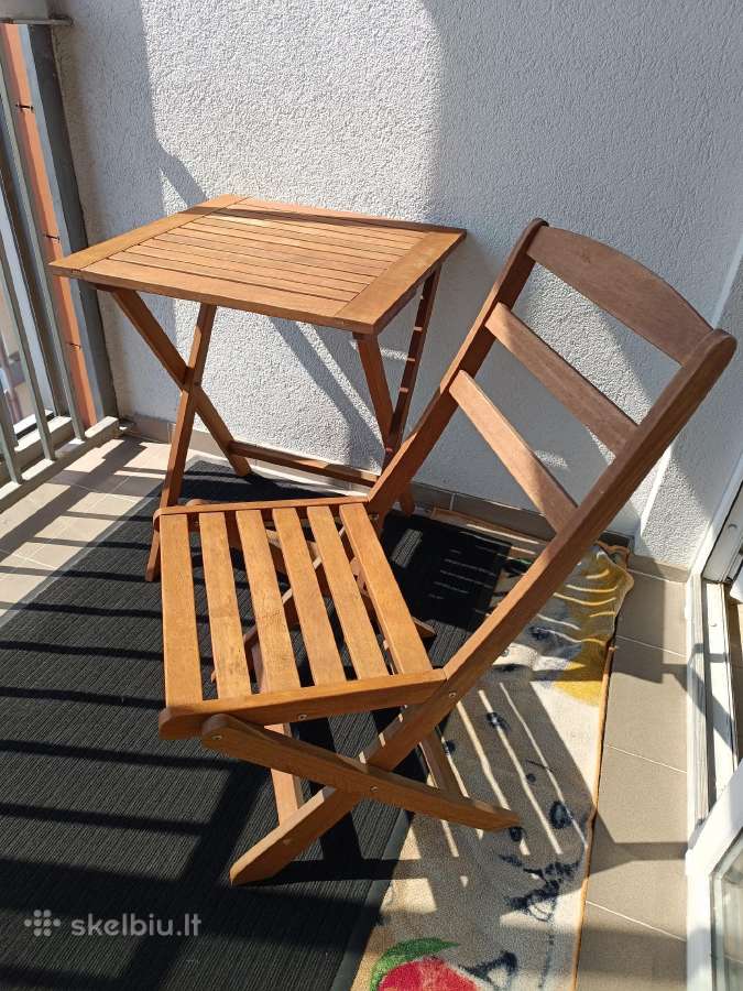Staliukas sulankstomas + 2 kėdės - nuotraukos Nr. 6