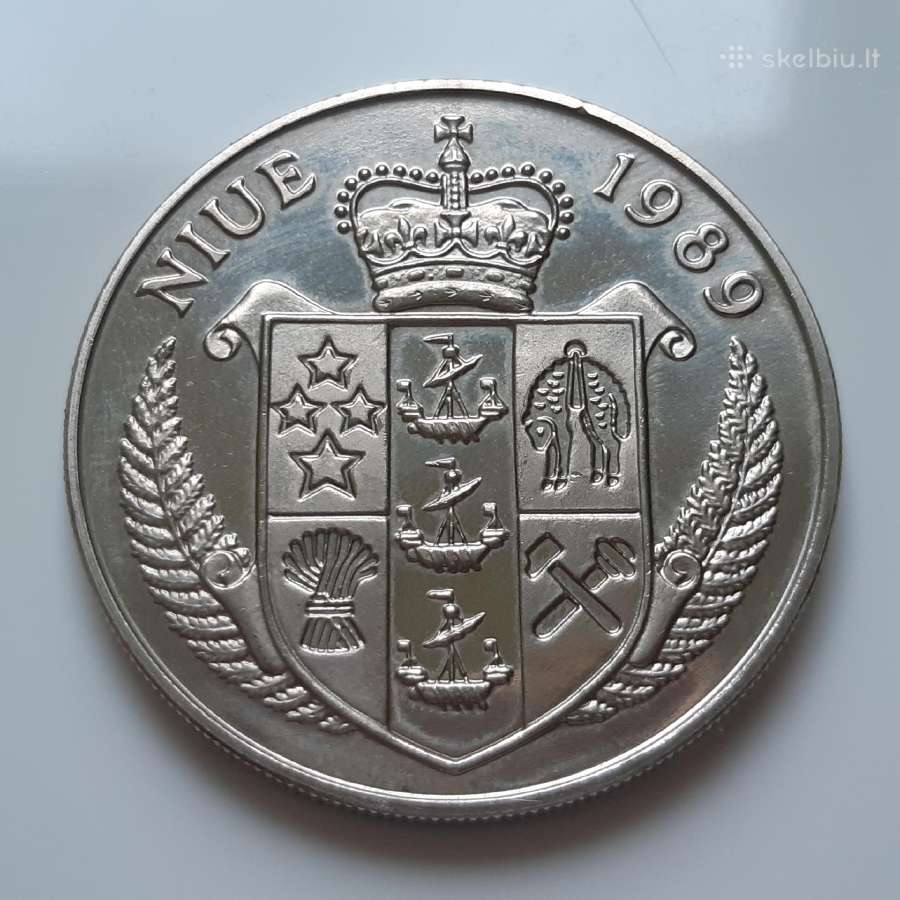 Niujė 5 doleriai Tenisas 1989 - nuotraukos Nr. 2