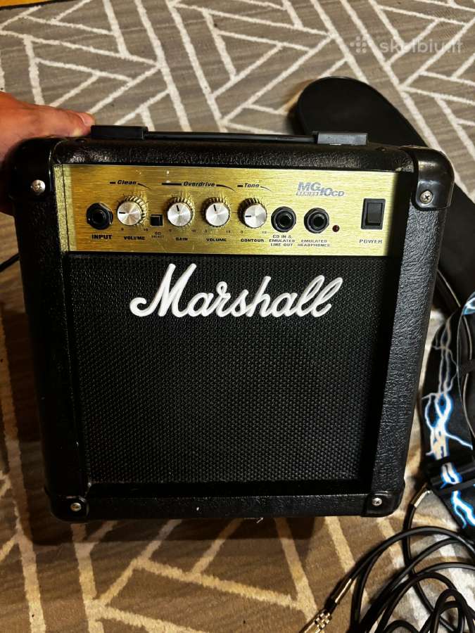 Marshall kalonėlė ir gitara. Pilnas kompletas - nuotraukos Nr. 4
