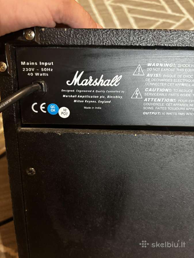 Marshall kalonėlė ir gitara. Pilnas kompletas - nuotraukos Nr. 5