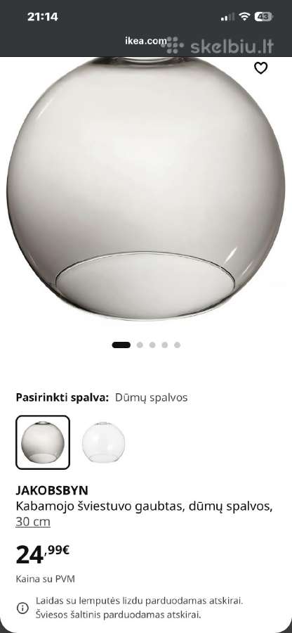 Ikea 4 sviestuvo gaubtai - nuotraukos Nr. 3